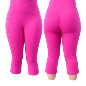 Joy lab SZ M Vibrant Pink Capri Leggings